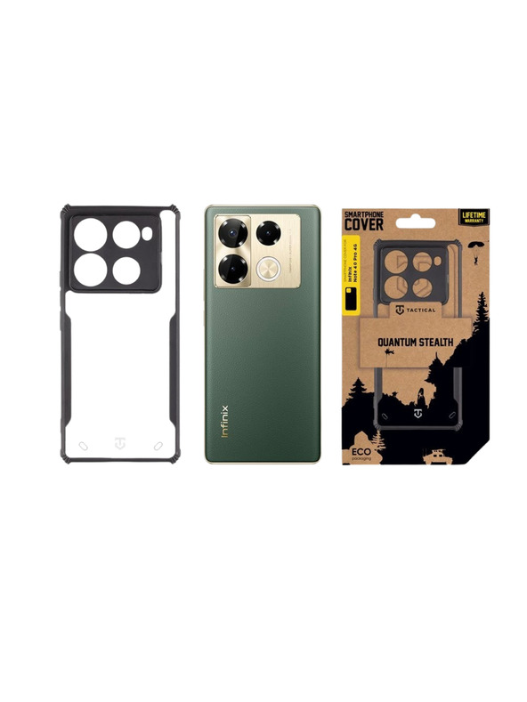 Tactical Tactical Quantum Stealth Kryt pro Infinix Note 40 Pro 4G Clear/Black