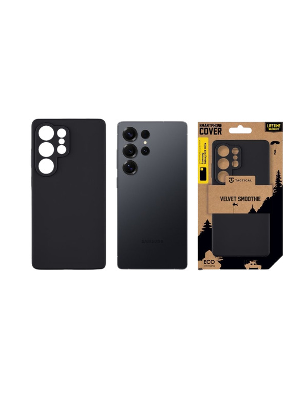 Tactical Tactical Velvet Smoothie Kryt pro Samsung Galaxy S25 Ultra Asphalt