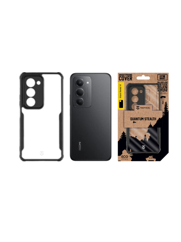 Tactical Tactical Quantum Stealth Kryt pro Xiaomi Redmi 15 Clear/Black