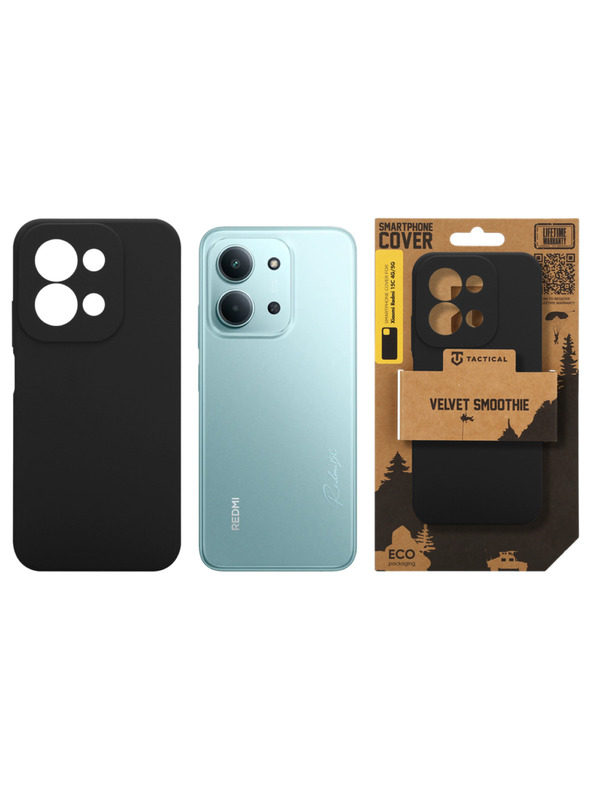 Tactical Tactical Velvet Smoothie Kryt pro Xiaomi Redmi 15C 4G/5G Asphalt