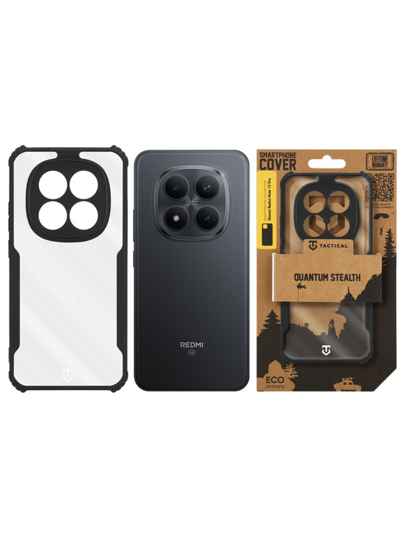 Tactical Tactical Quantum Stealth Kryt pro Xiaomi Redmi Note 15 Pro Clear/Black