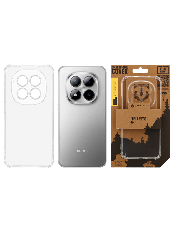 Tactical Tactical TPU Plyo Kryt pro Xiaomi Redmi Note 15 Pro+ 5G/Poco M8 Pro Transparent