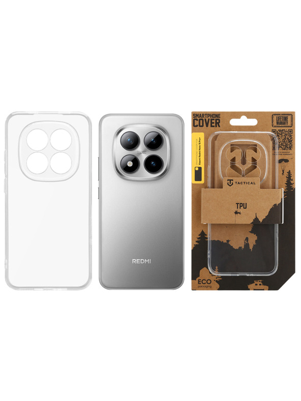 Tactical Tactical TPU Kryt pro Xiaomi Redmi Note 15 Pro+ 5G/Poco M8 Pro Transparent