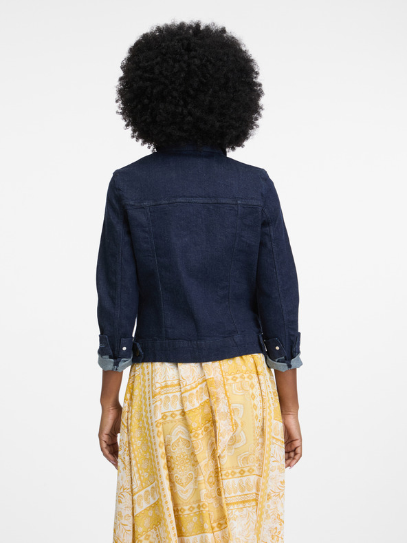 Orsay Tmavě modrá dámská džínová bunda ORSAY