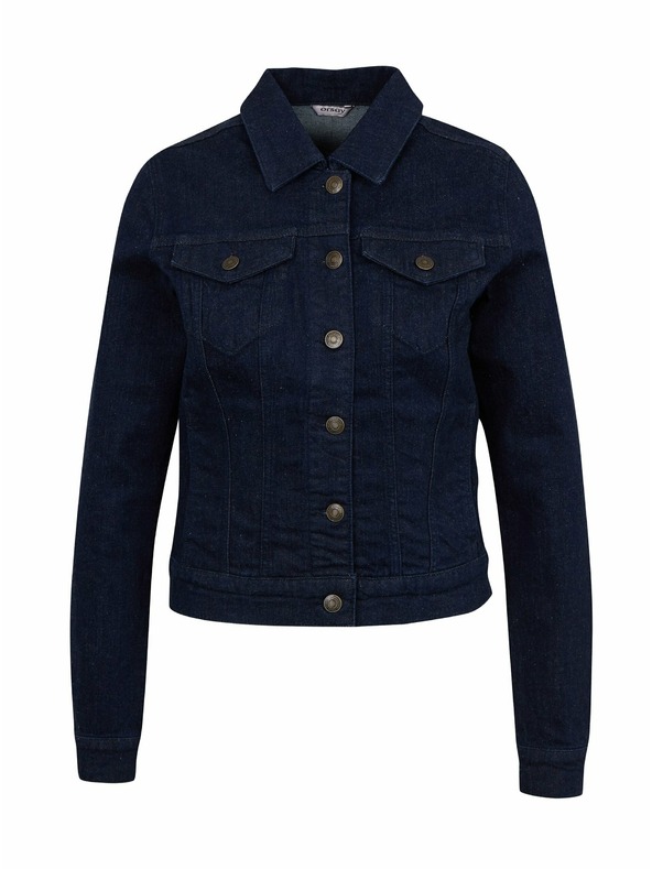 Orsay Tmavě modrá dámská džínová bunda ORSAY