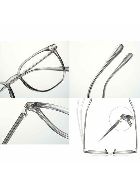 VEYREY VeyRey nerd sluneční brýle Extrabeet šedá obruba čirá skla