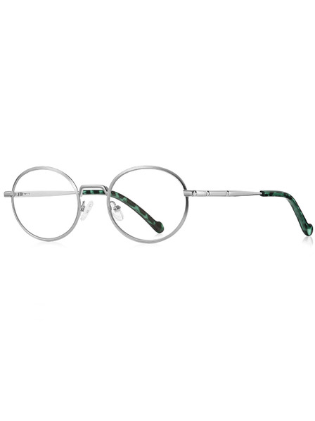 VEYREY VeyRey lenonky sluneční brýle Tirac stříbrná obruba čirá skla