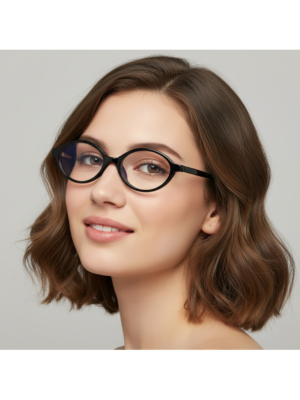 VEYREY VeyRey lenonky sluneční brýle Ansled černá obruba čirá skla