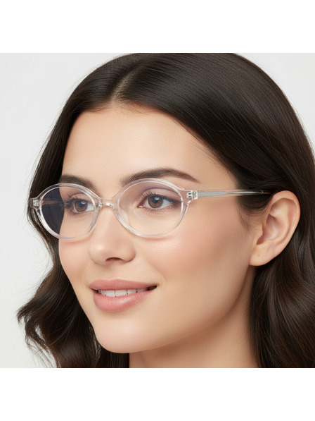 VEYREY VeyRey lenonky sluneční brýle Comopoke transparentní obruba čirá skla