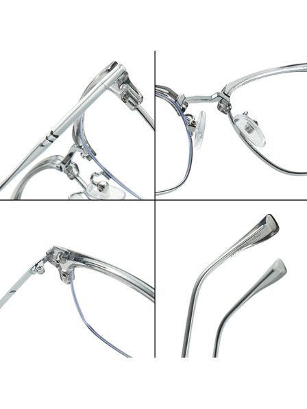 VEYREY VeyRey nerd sluneční brýle Gruvunk stříbrná obruba čirá skla