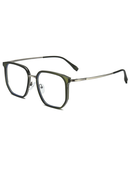 VEYREY VeyRey hranaté sluneční brýle Korn černá/vícebarevná/zelená obruba čirá skla