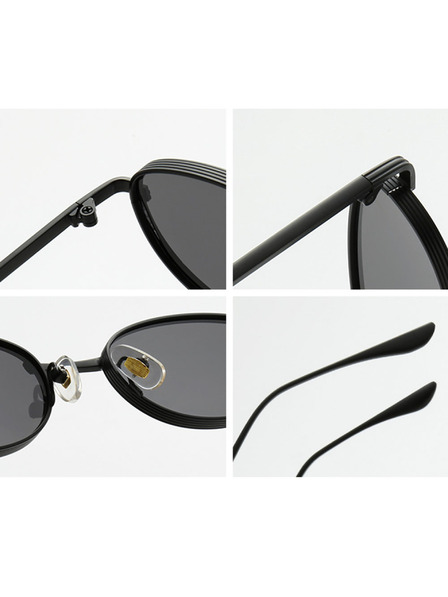 VEYREY VeyRey lenonky sluneční brýle Prodom černá obruba růžová skla