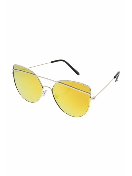 OEM OEM dámské pilotky dámské sluneční brýle Giant šedá obruba tmavě modrá skla