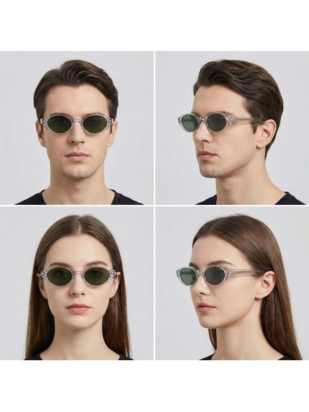 VEYREY VeyRey dámské cat-eye acetátové polarizační sluneční brýle Aest transparentní obruba černá skla