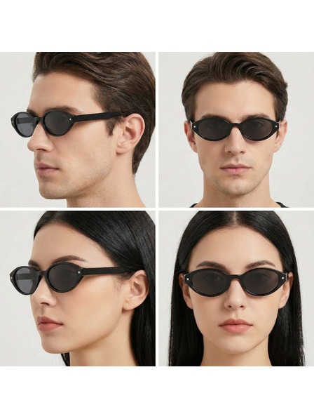 VEYREY VeyRey dámské cat-eye acetátové polarizační sluneční brýle Aest černá obruba černá skla