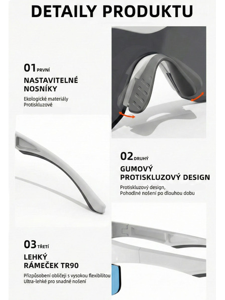 VEYREY VeyRey sportovní sluneční brýle Ocli žlutá obruba červená skla