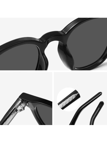 VEYREY VeyRey nerd polarizační sluneční brýle Aiyou transparentní obruba žlutá skla