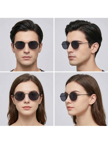 VEYREY VeyRey lenonky acetátové polarizační sluneční brýle Wabame černá obruba černá skla