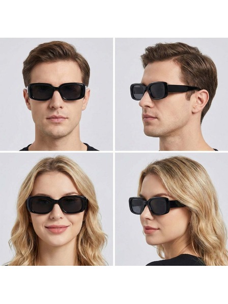 VEYREY VeyRey hranaté acetátové polarizační sluneční brýle Xep černá obruba černá skla