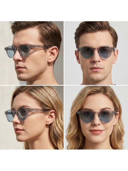 VEYREY VeyRey nerd polarizační sluneční brýle Aiyou transparentní obruba černá skla