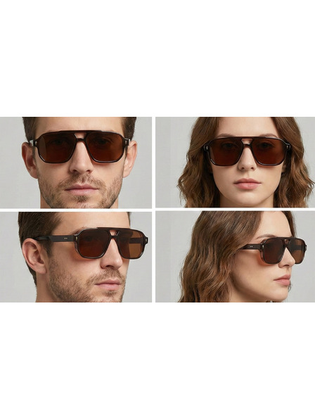 VEYREY VeyRey pilotky sluneční brýle Enkick hnědá obruba hnědá skla