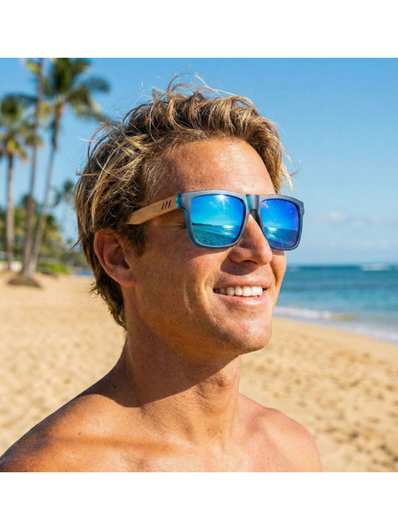 VEYREY VeyRey nerd polarizační sluneční brýle Surance modrá obruba modrá skla