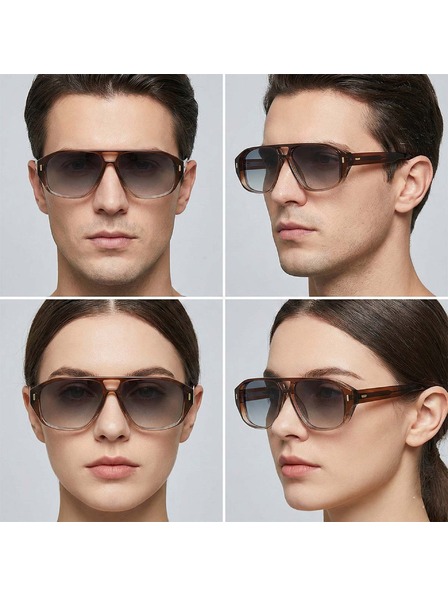 VEYREY VeyRey pilotky sluneční brýle Prexail hnědá obruba černá skla