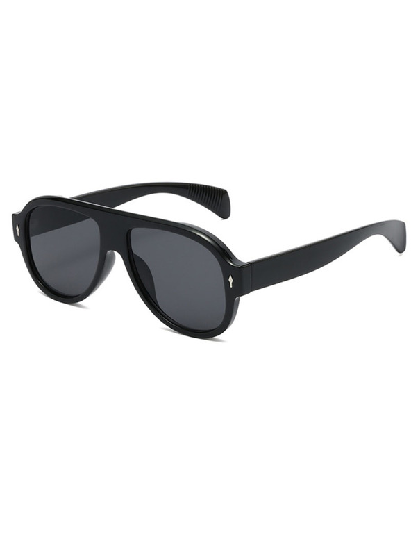 VEYREY VeyRey pilotky sluneční brýle Monoeet černá obruba černá skla