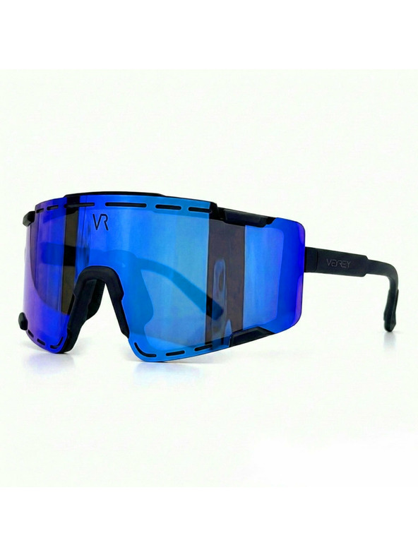 VEYREY VeyRey sportovní sluneční brýle Semihoof černá obruba modrá skla