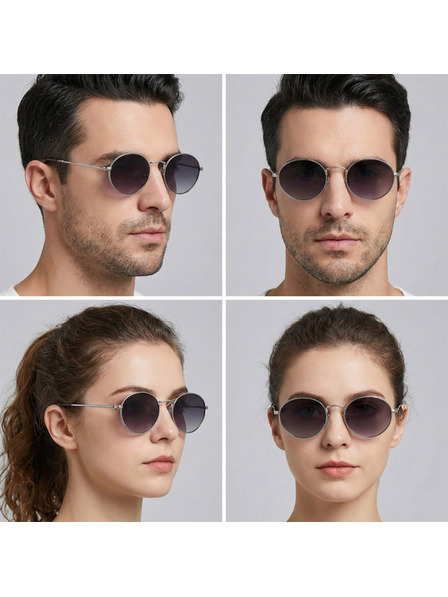 VEYREY VeyRey lenonky acetátové polarizační sluneční brýle Wabame stříbrná obruba černá skla