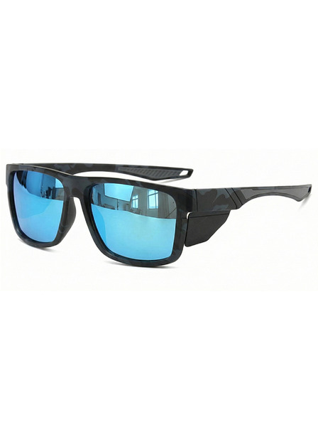 VEYREY VeyRey sportovní polarizační sluneční brýle Libish černá obruba modrá skla
