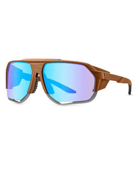VEYREY VeyRey sportovní polarizační sluneční brýle Bralter hnědá obruba modrá skla
