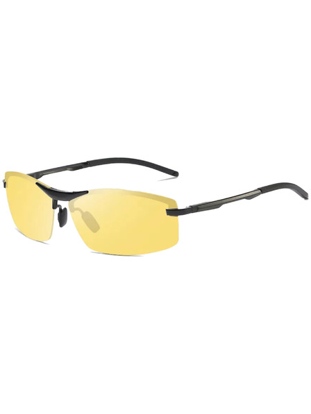 VEYREY VeyRey pánské sportovní pánské sluneční brýle polarizační Fresno stříbrná obruba žlutá skla