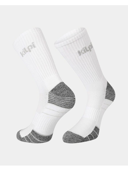 Kilpi Unisex vysoké bavlněné ponožky Kilpi 3P PALWAY-U Bílá