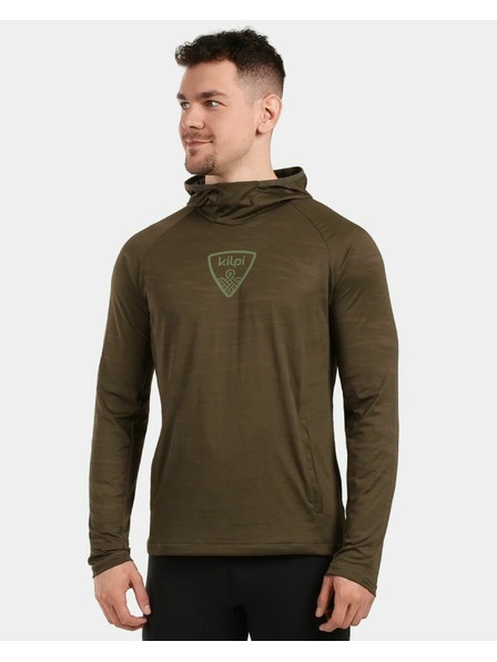 Kilpi Pánská běžecká a funkční mikina Kilpi AILEEN-M Khaki