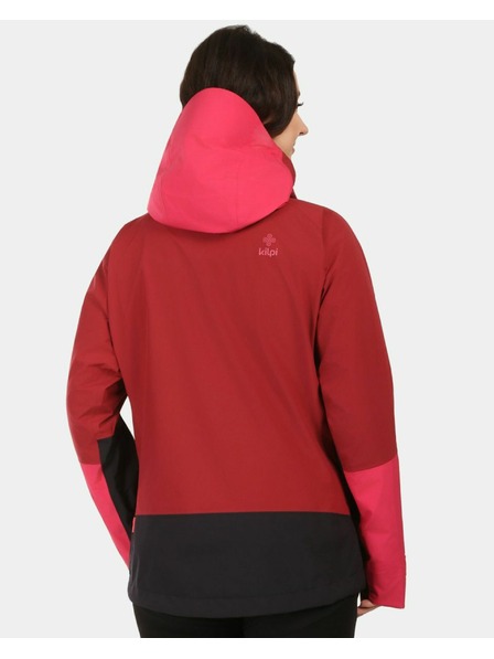 Kilpi Dámská hardshellová nepromokavá bunda Kilpi MAMBA-W Tmavě červená