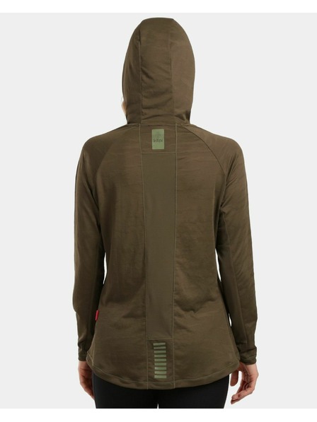 Kilpi Dámská fitnesová mikina Kilpi AILEEN-W Khaki