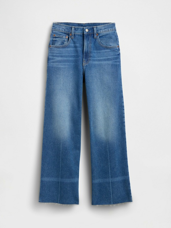 GAP Džíny High Rise Stride Wide-Leg Ankle GAP