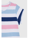 Moodo Tričko s pruhy modré Moodo