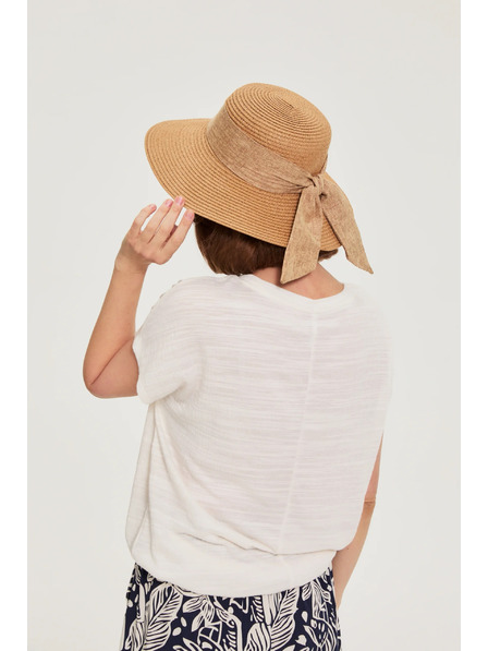 Moodo Košile s mašlí béžová Moodo