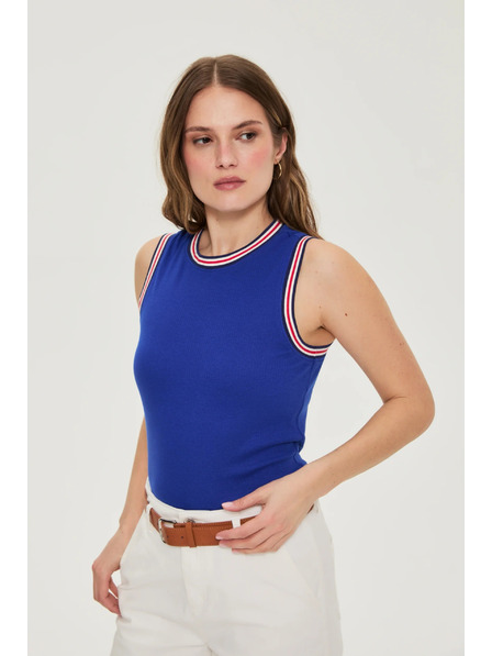Moodo Bavlněný top modrý Moodo