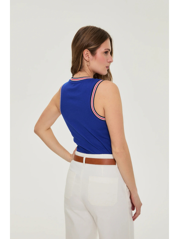 Moodo Bavlněný top modrý Moodo