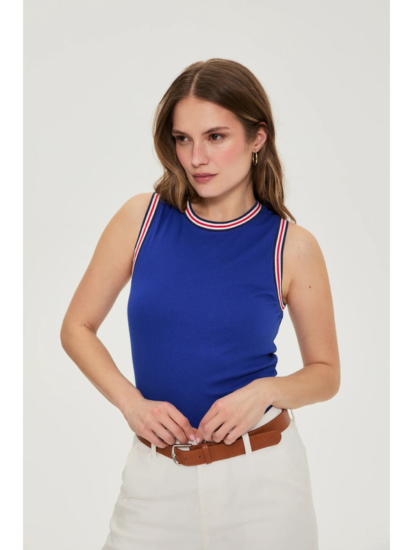 Moodo Bavlněný top modrý Moodo