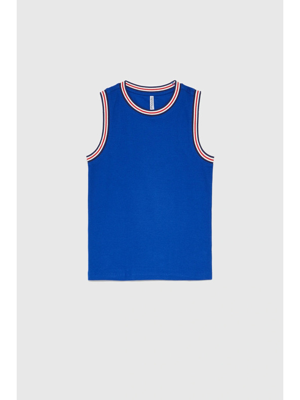 Moodo Bavlněný top modrý Moodo