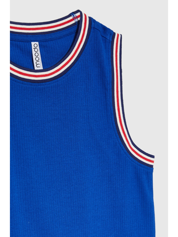 Moodo Bavlněný top modrý Moodo