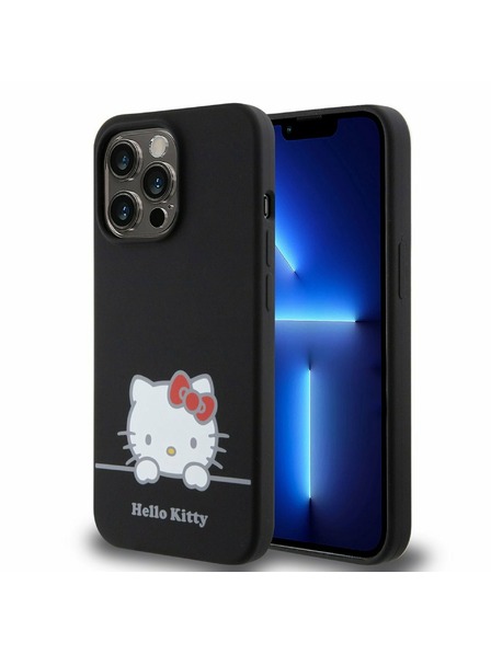 Hello Kitty Hello Kitty Liquid Silicone Daydreaming Logo Zadní Kryt pro iPhone 13 Pro Black
