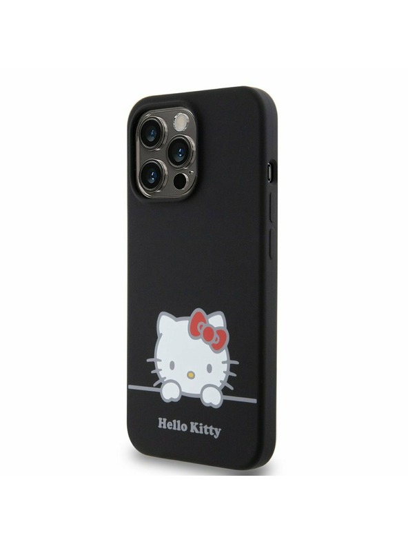 Hello Kitty Hello Kitty Liquid Silicone Daydreaming Logo Zadní Kryt pro iPhone 13 Pro Black