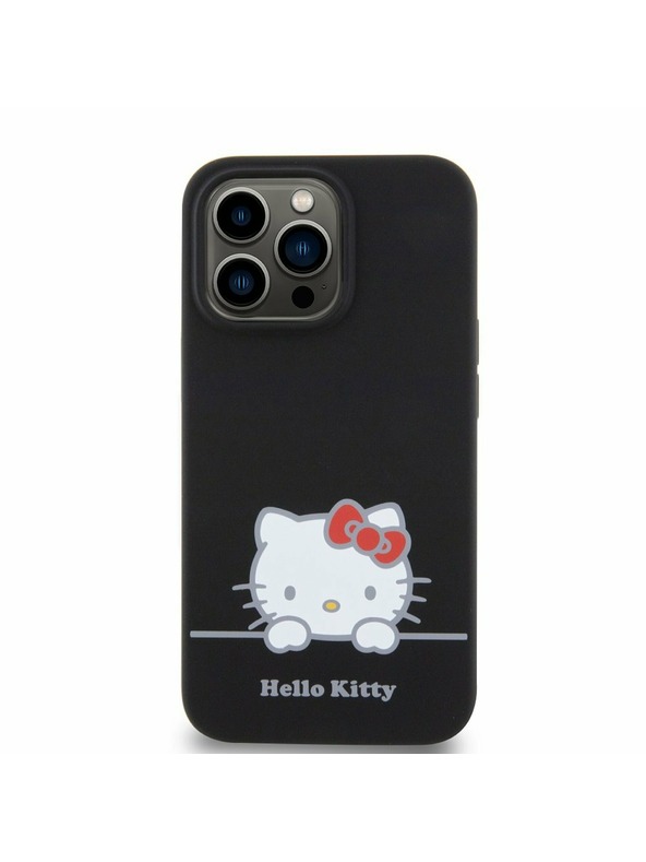 Hello Kitty Hello Kitty Liquid Silicone Daydreaming Logo Zadní Kryt pro iPhone 13 Pro Black