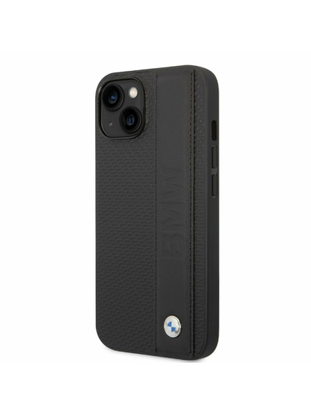 BMW BMW Signature Leather Big Logo Zadní Kryt pro iPhone 14 Plus Black