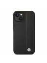 BMW BMW Signature Leather Big Logo Zadní Kryt pro iPhone 14 Plus Black